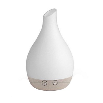 High-end humidifier aroma Ceramics and beech real wood home office essential oil night light ultrasonic aerosol dispenser