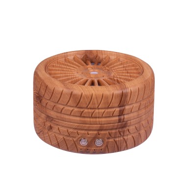 Wood Grain Ultrasonic Aroma Diffuser Tyre Shape Portable Humidifier Essential Oil Aromatherapy Difusor Electric  humificador