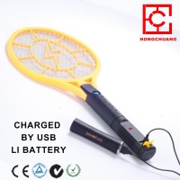 USB rechargeable lithium battery electronic anti mosquito killer racket