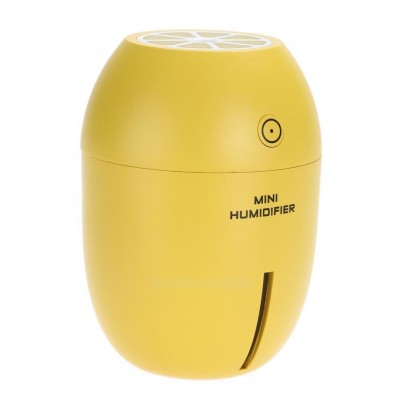 Lemon design 180ml Mini Ultrasonic Cool Mist Humidifier Household Aromatherapy Humidifier With USB Charging